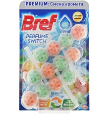 Туалетный блок Bref Perfume Switch Premium Персик-Яблоко (3*50 гр)