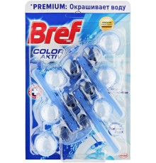 Туалетный блок Bref Color Актив Premium с Хлор-компонентом (3*50 гр)