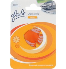 Освежитель воздуха для автомобиля Glade Deo Smile Цитрусовый (3 мм)