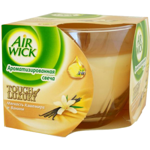 Свеча ароматизированная AirWick Мягкость Кашемира и Ванили