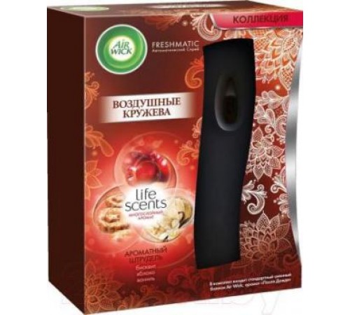 Комплект освежителя воздуха AirWick Freshmatic Life Scents Воздушные кружева (250 мл)