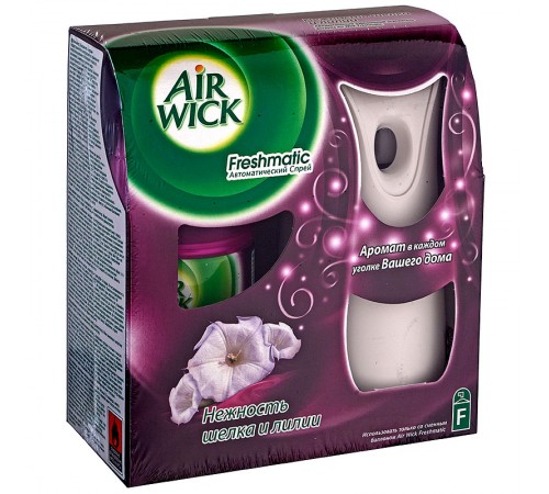 Автоматический освежитель AirWick Freshmatic Нежность шелка и лилии (250 мл)