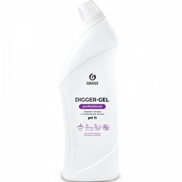 Гель для прочистки труб Grass Digger-Gel Professional (1 л) Гель для прочистки труб Grass Digger-Gel Professional (1 л)