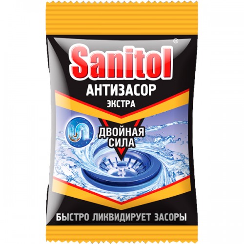 Средство для чистки труб Sanitol Антизасор Extra (90 гр)