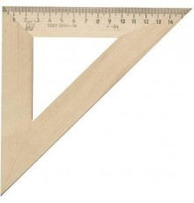 Треугольник 45*160 деревянный Красная звезда С-16
