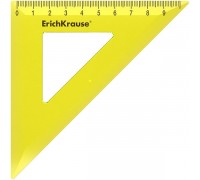 Треугольник 45*100 пластиковый Erich Krause Neon 49522 желтый