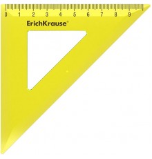 Треугольник 45*100 пластиковый Erich Krause Neon 49522 желтый