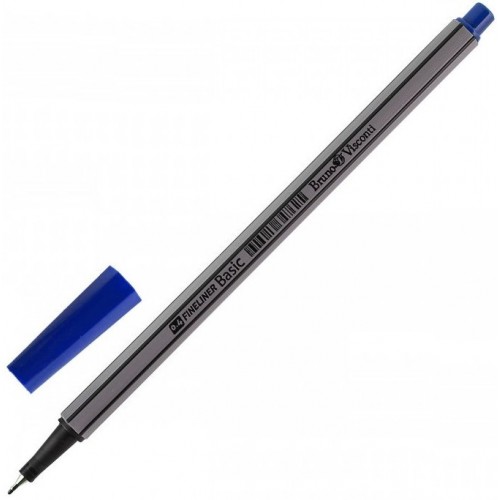 Ручка капиллярная 0.4 Синяя Bruno Visconti Basic 36-0008 (24 пл/бокс)