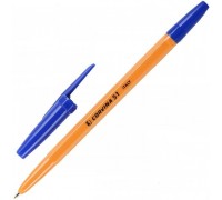 Ручка шариковая 1.0 Синяя Corvina 51 40163/02G желтый корпус