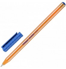 Ручка шариковая 1.0 Синяя Pensan Office 1010 Одноразовая желтый корпус