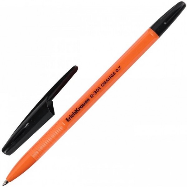 Ручка шариковая 0.7 Черная R-301 Orange EK-43195 (50 карт/упак) Ручка шариковая 0.7 Черная R-301 Orange EK-43195 (50 карт/упак)