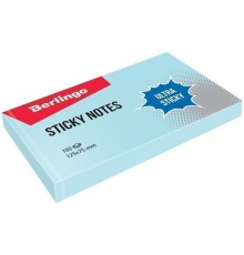 Самоклеящийся блок Berlingo Ultra Sticky 125*75мм голубой LSn_39302 (100 лист)
