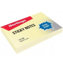 Самоклеящийся блок Berlingo Ultra Sticky 100*75мм желтый LSn_39500 (100 лист)
