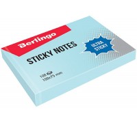 Самоклеящийся блок Berlingo Ultra Sticky 100*75мм голубой LSn_39502 (100 лист)