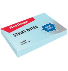 Самоклеящийся блок Berlingo Ultra Sticky 100*75мм голубой LSn_39502 (100 лист)