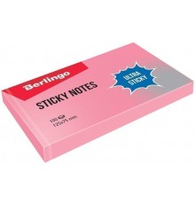 Самоклеящийся блок Berlingo Ultra Sticky 125*75мм розовый LSn_39303 (100 лист)