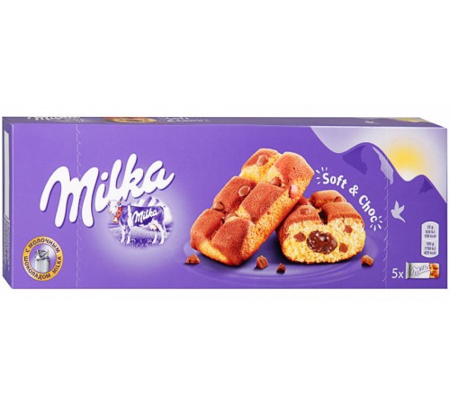 Пирожное бисквитное Милка Soft & Choc (175 гр)