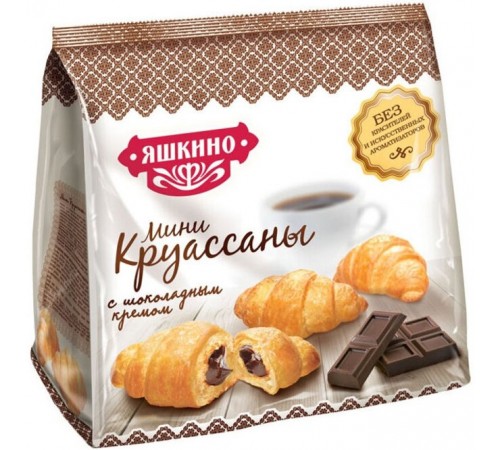 Мини-круассаны Яшкино с шоколадным кремом (180 гр)