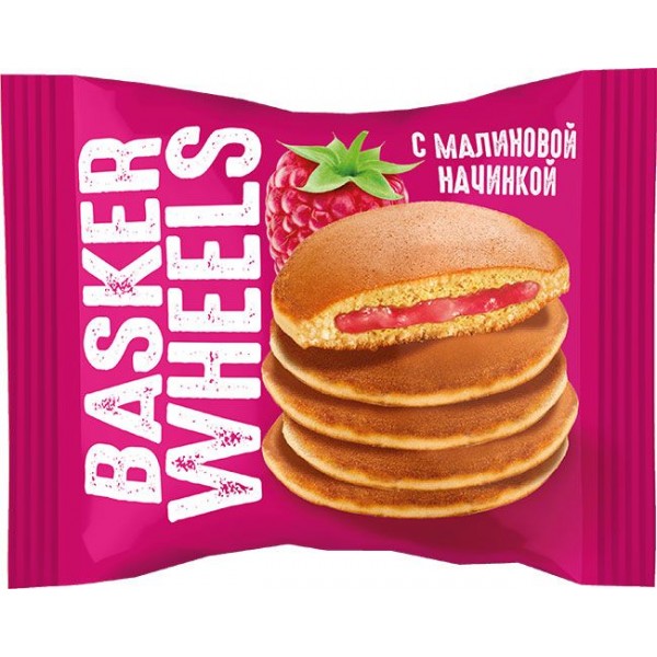 Панкейк с малиновой начинкой Basker Wheels (36 гр) Панкейк с малиновой начинкой Basker Wheels (36 гр)