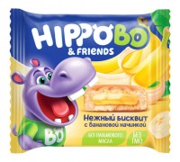 Пирожное бисквитное HIPPO BO с банановой начинкой (32 гр)