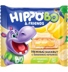 Пирожное бисквитное HIPPO BO с банановой начинкой (32 гр)