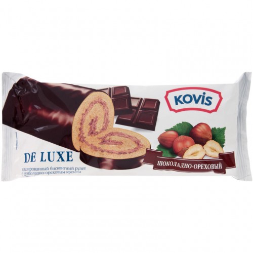 Рулет Kovis De Luxe Шоколадно-ореховый (200 гр)