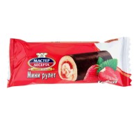 Мини-рулет Мастер десерта Клубника (35 гр)