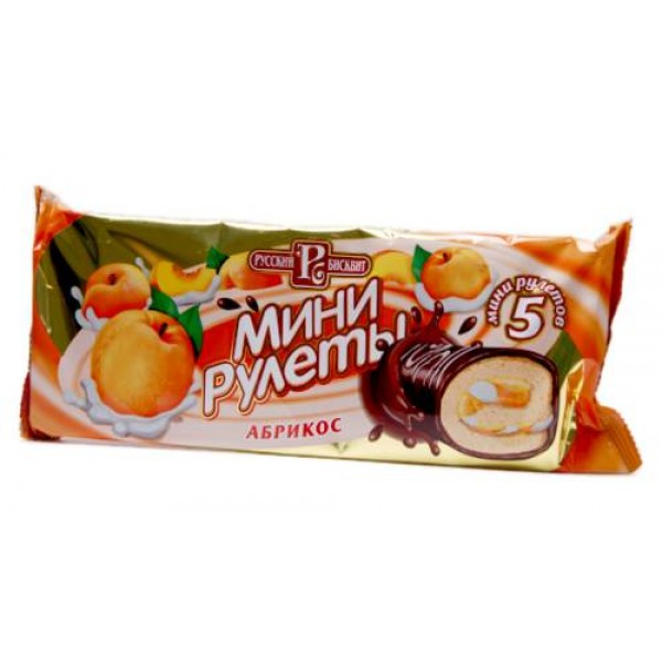 Мини-рулет Русский Бисквит Абрикос (175 гр)