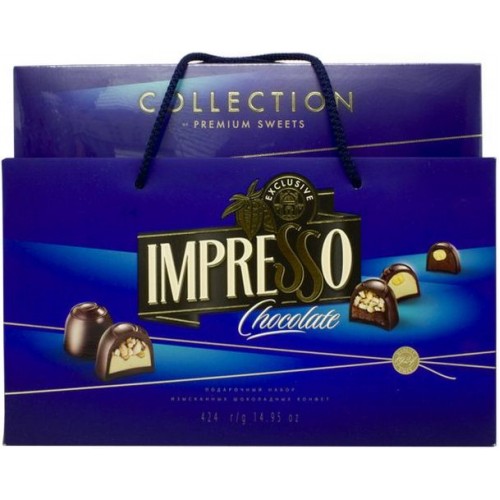 Набор шоколадных конфет Спартак Impresso синий (424 гр)