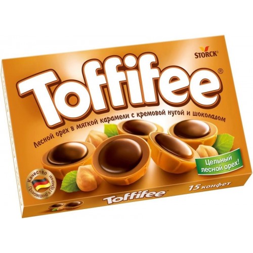 Конфеты Toffifee орешки в карамели (125 гр)
