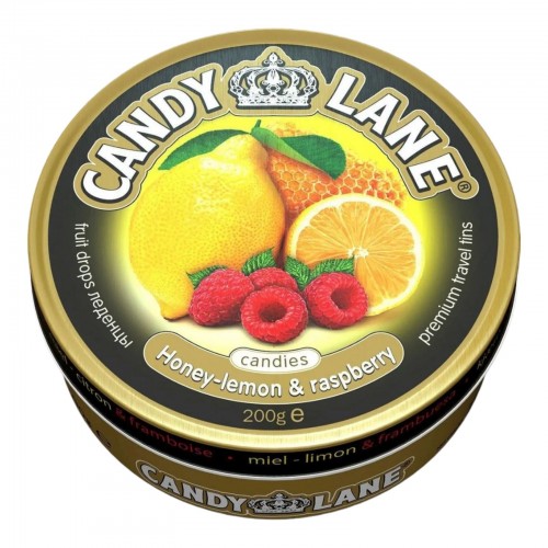 Монпансье Candy Lane Мёд-Лимон-Малина (200 гр) ж/б