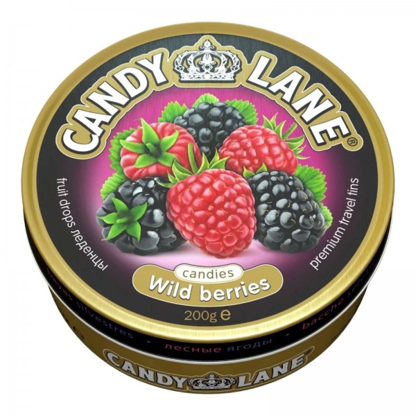Монпансье Candy Lane Лесные ягоды (200 гр) ж/б Монпансье Candy Lane Лесные ягоды (200 гр) ж/б