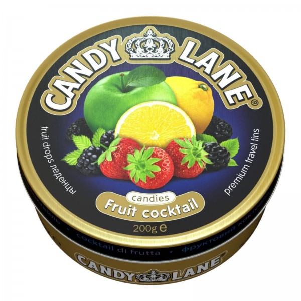 Монпансье Candy Lane Фруктовый коктейль (200 гр) ж/б Монпансье Candy Lane Фруктовый коктейль (200 гр) ж/б
