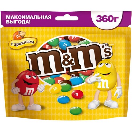 Драже M&M'S с арахисом (360 гр)