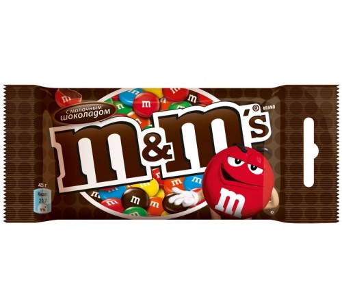 Драже M&M'S с молочным шоколадом (45 гр)