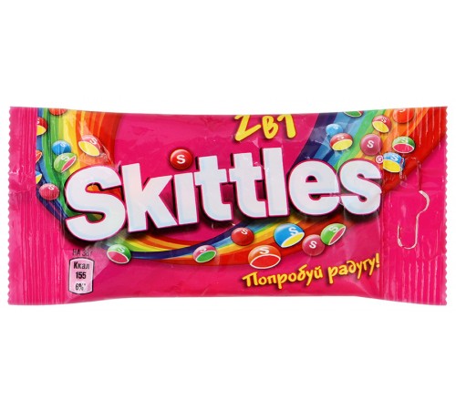 Жевательные конфеты Skittles 2в1 (38 гр)