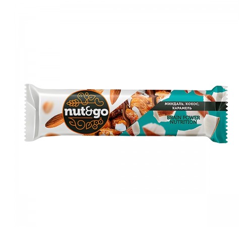 Батончик Nut&Go Миндаль-Кокос-Карамель (36 гр)