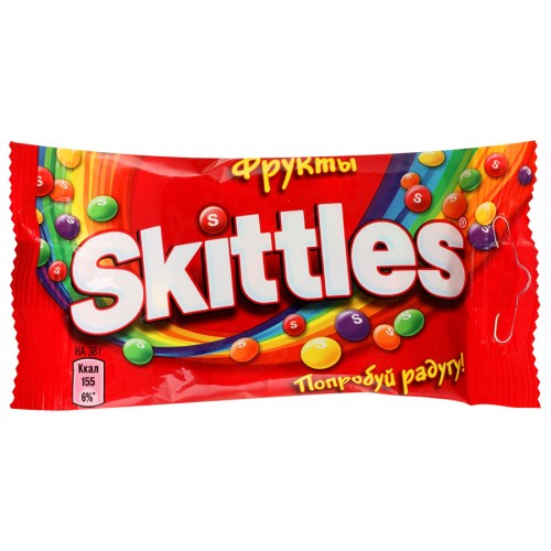 Драже Skittles Фрукты в сахарной глазури (38 гр)