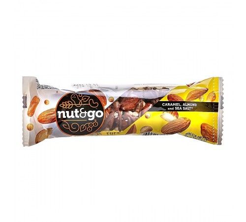 Батончик Nut&Go Карамель-Миндаль-Морская соль (34 гр)