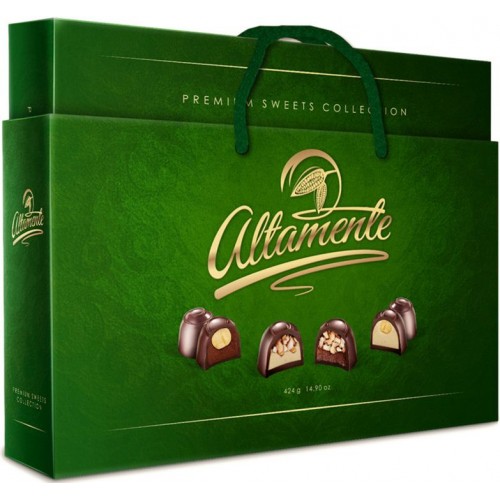 Набор шоколадных конфет Спартак Altamente зеленый (424 гр)