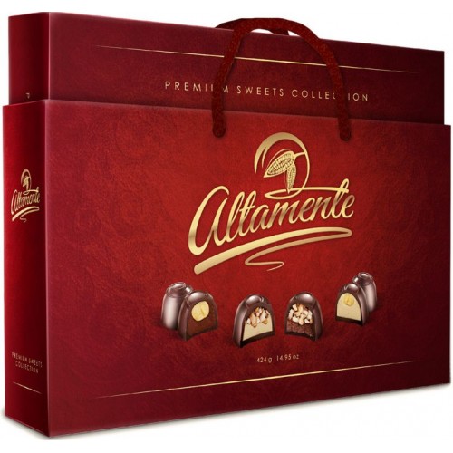 Набор шоколадных конфет Спартак Altamente красный (424 гр)