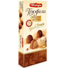 Трюфели шоколадные Победа вкуса Irish Cream с ликером (180 гр)