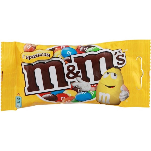 Драже M&M'S с арахисом (45 гр) Драже M&M'S с арахисом (45 гр)