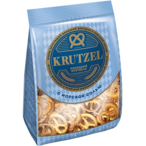 Крендельки Krutzel Бретцель с солью (250 гр)