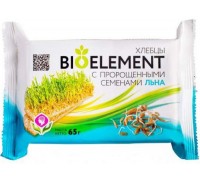 Хлебцы БиоЭлемент с пророщенными семенами льна (65 гр)