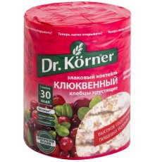 Хлебцы Dr. Korner Злаковый коктейль Клюквенный (100 гр)
