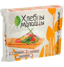 Хлебцы Молодцы Пшенично-гречневые (100 гр)
