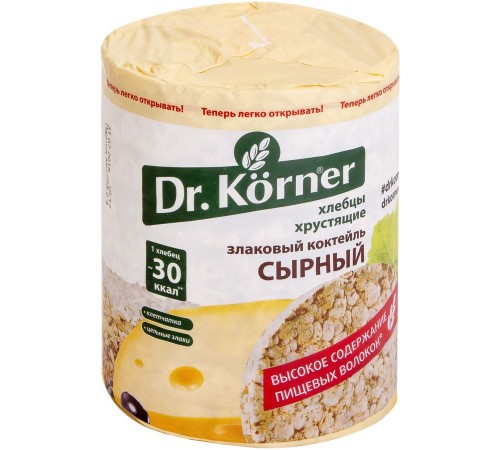 Хлебцы Dr. Korner Злаковый коктейль Сырный (100 гр)