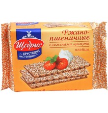Хлебцы Щедрые ржано-пшеничные с семенами кунжута (200 гр)