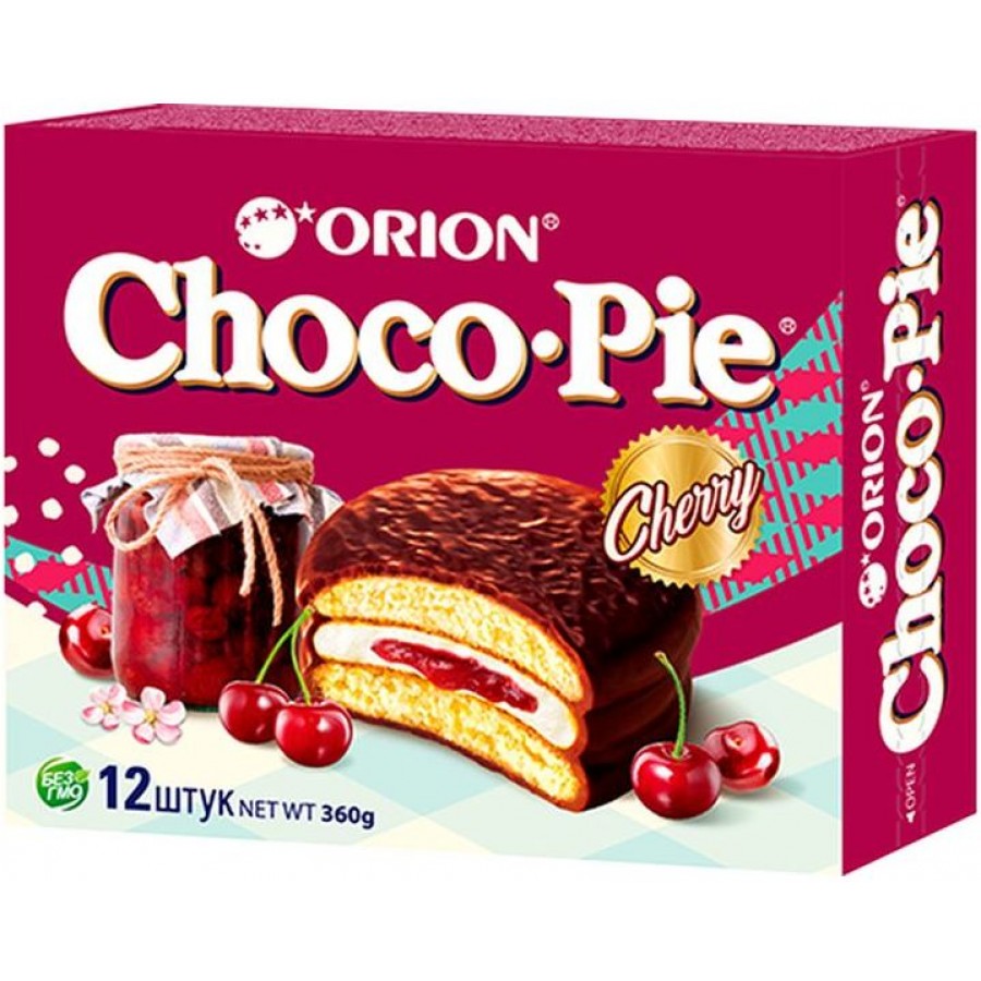 Пирожное Orion Choco-Pie Вишня (360 гр) купить с доставкой по Владикавказу  и России | Alania-Market